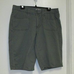 Vintage Faded Glory Originals Est. 1972  Denim Summer Shorts Olive Green